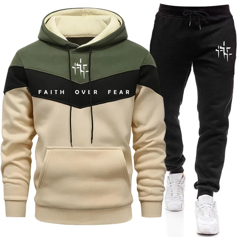 Street Fashion Art - Faith Over Fear trainingspak voor heren,
