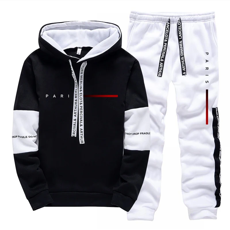 Street Fashion Art - Paris Fashion Hoodie Streetwear Herenset Sweatshirt