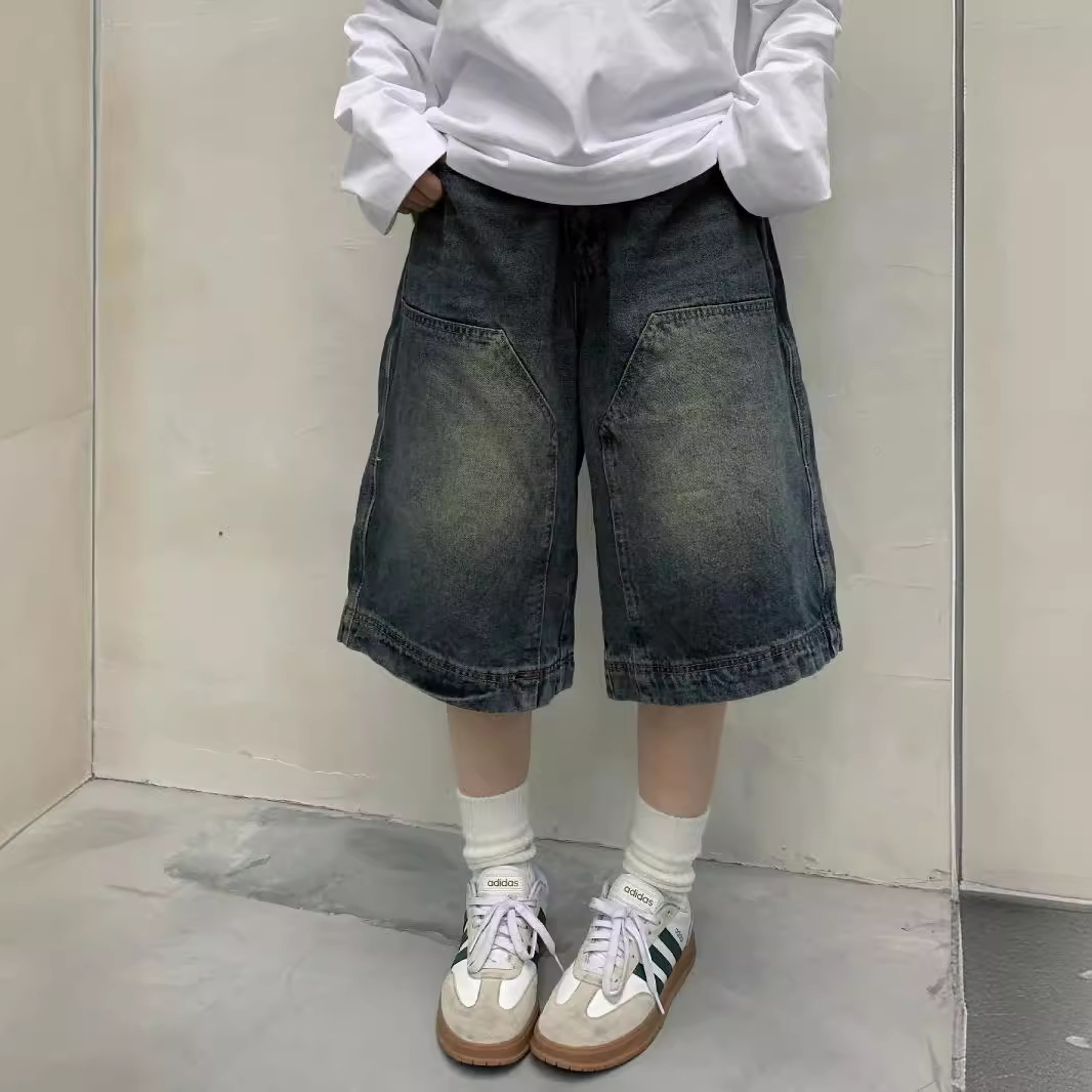 Street Fashion Art - Vrouwen Y2K Vintage Baggy Jean Shorts