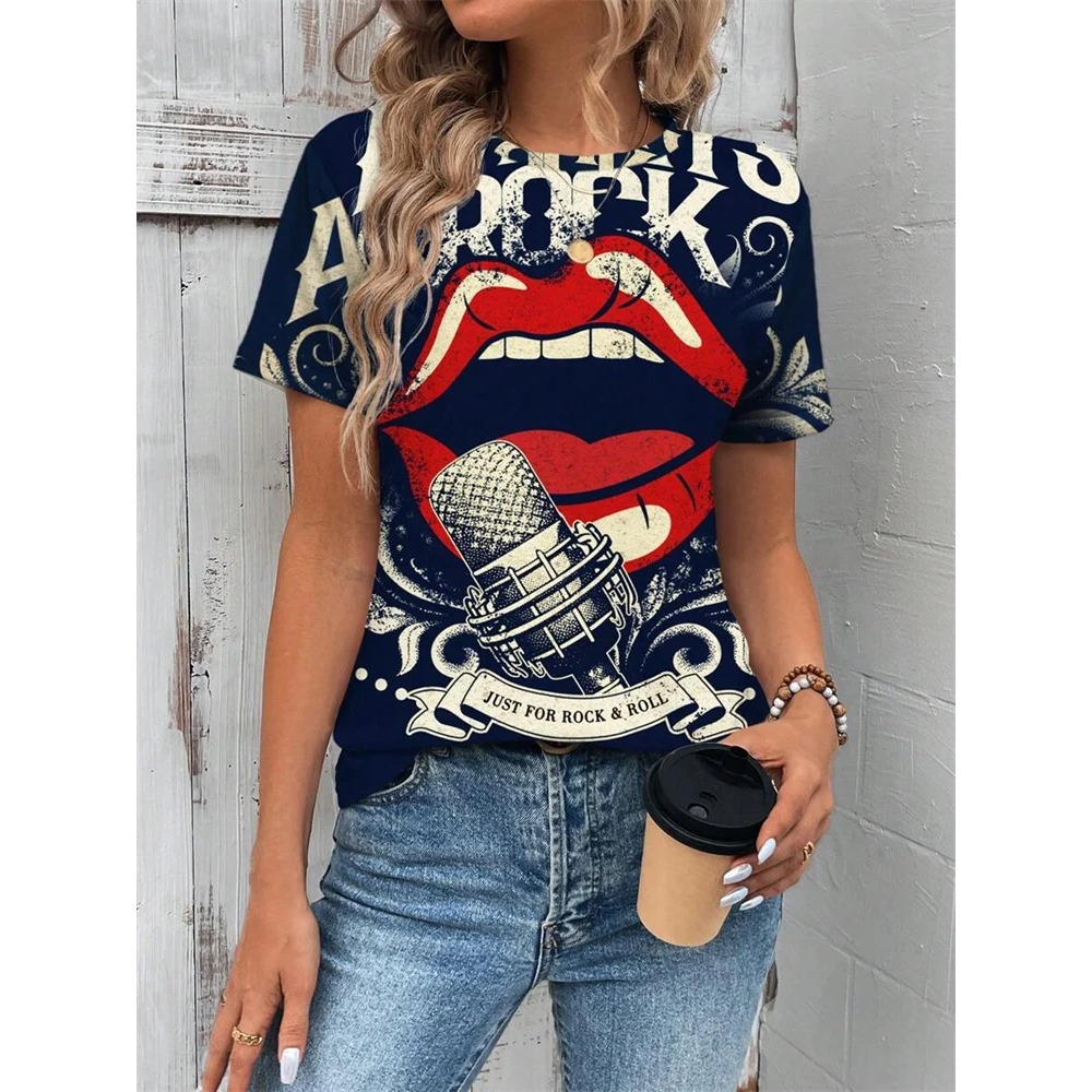 Street Fashion Urban - 3D Poker Print Dames T-shirt Zomer