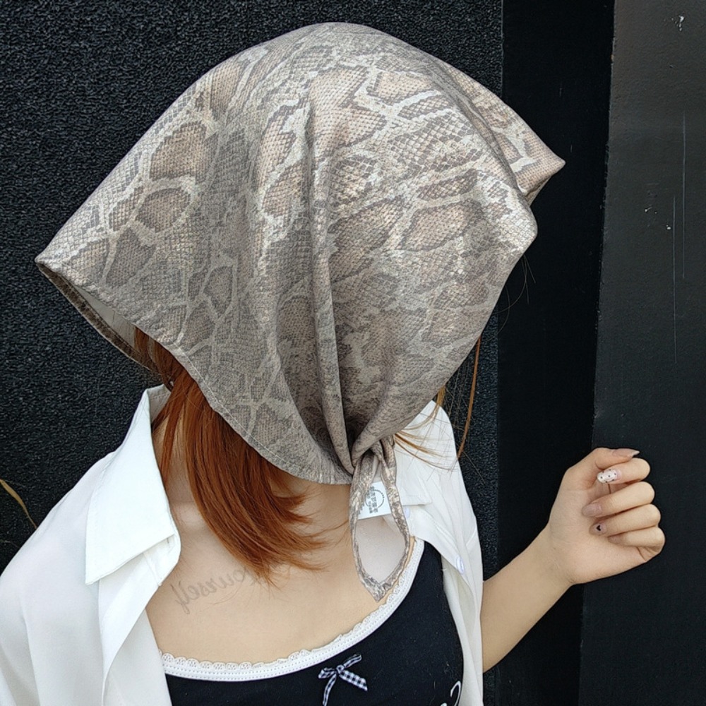 Street Fashion Art - Hoofddeksels Y2K Slangenprint Haarsjaal Zachte Hip