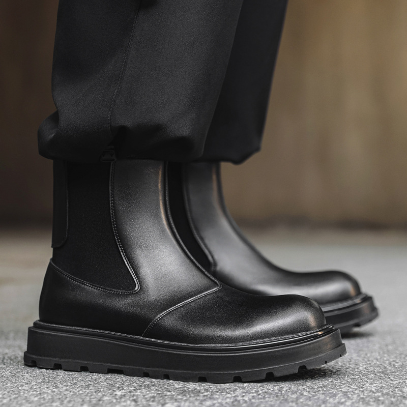 Street Fashion England - Engelse stijl herenmode chelsea boots slip-on