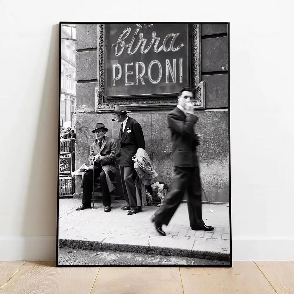 Mode zwart-wit vintage fotogra - Street Fashion Art recensie en prijs