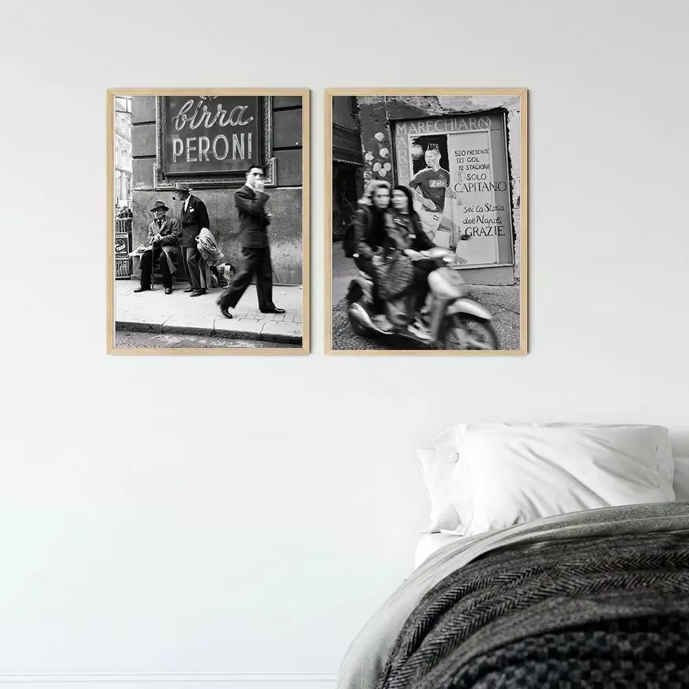 Mode zwart-wit vintage fotogra - Street Fashion Art recensie en prijs