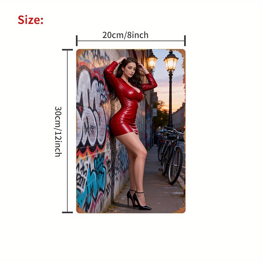 2D Platte Metalen Bord - Modes - Street Fashion Art recensie en prijs